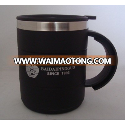 New product Inner Stainless Steel Outer plastic Office Mug